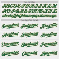 Camiseta de béisbol auténtica personalizada blanca Kelly, dorada, verde y antigua