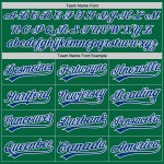 Camiseta auténtica de béisbol Kelly personalizada verde azulado y blanco Camiseta auténtica de béisbol Kelly personalizada verde azulado y blanco
