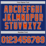 Camiseta de béisbol auténtica personalizada con degradado naranja real y blanco.