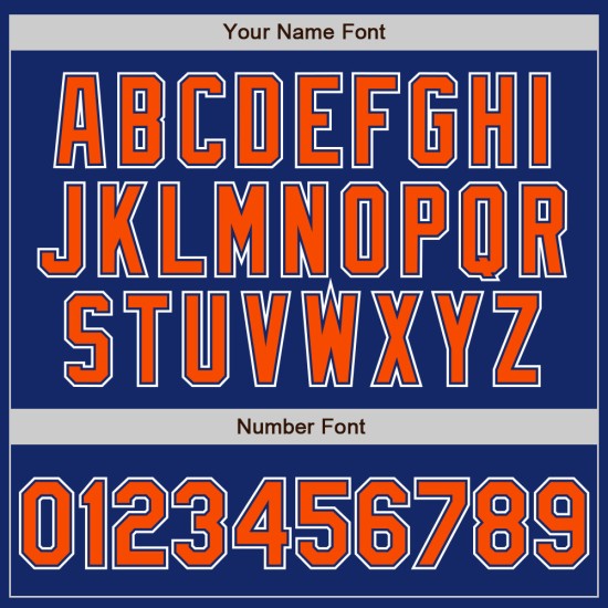 Camiseta de béisbol auténtica personalizada con degradado naranja real y blanco.