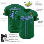 Camiseta auténtica de béisbol Kelly personalizada verde azulado y blanco Camiseta auténtica de béisbol Kelly personalizada verde azulado y blanco