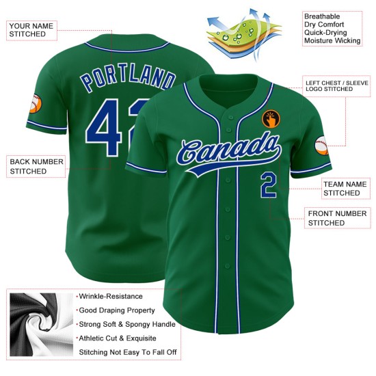 Camiseta auténtica de béisbol Kelly personalizada verde azulado y blanco Camiseta auténtica de béisbol Kelly personalizada verde azulado y blanco