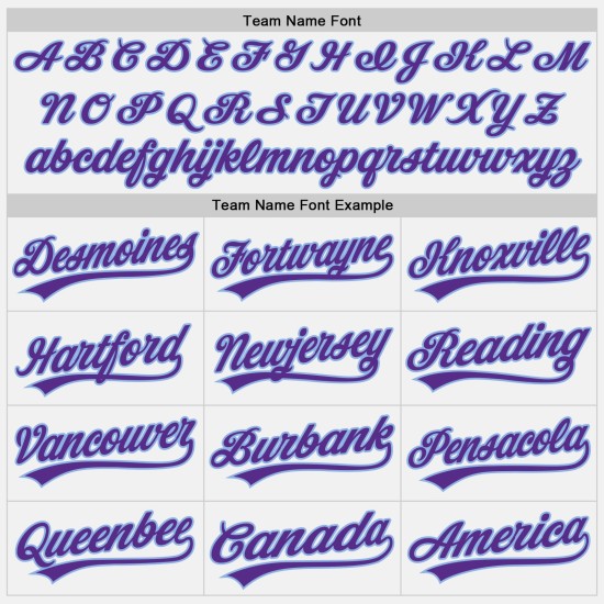 Camiseta de béisbol a rayas personalizada ligera, morada, blanca y azul, auténtica Camiseta de béisbol a rayas personalizada ligera, morada, blanca y azul, auténtica