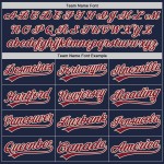 Camiseta auténtica personalizada de City Baseball color crema y azul marino carmesí Camiseta auténtica personalizada de City Baseball color crema y azul marino carmesí