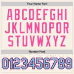 Light Authentic Jersey Siyah-Pembe Özel Mavi Krem Beyzbol Kolsuz