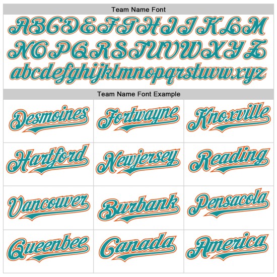 Camiseta de béisbol personalizada con mangas raglán, color blanco, verde azulado y naranja