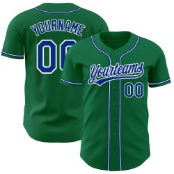 Camiseta auténtica de béisbol Kelly personalizada verde azulado y blanco
