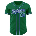 Camiseta auténtica de béisbol Kelly personalizada verde azulado y blanco Camiseta auténtica de béisbol Kelly personalizada verde azulado y blanco